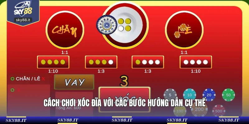 Cách chơi xóc đĩa với các bước hướng dẫn cụ thể